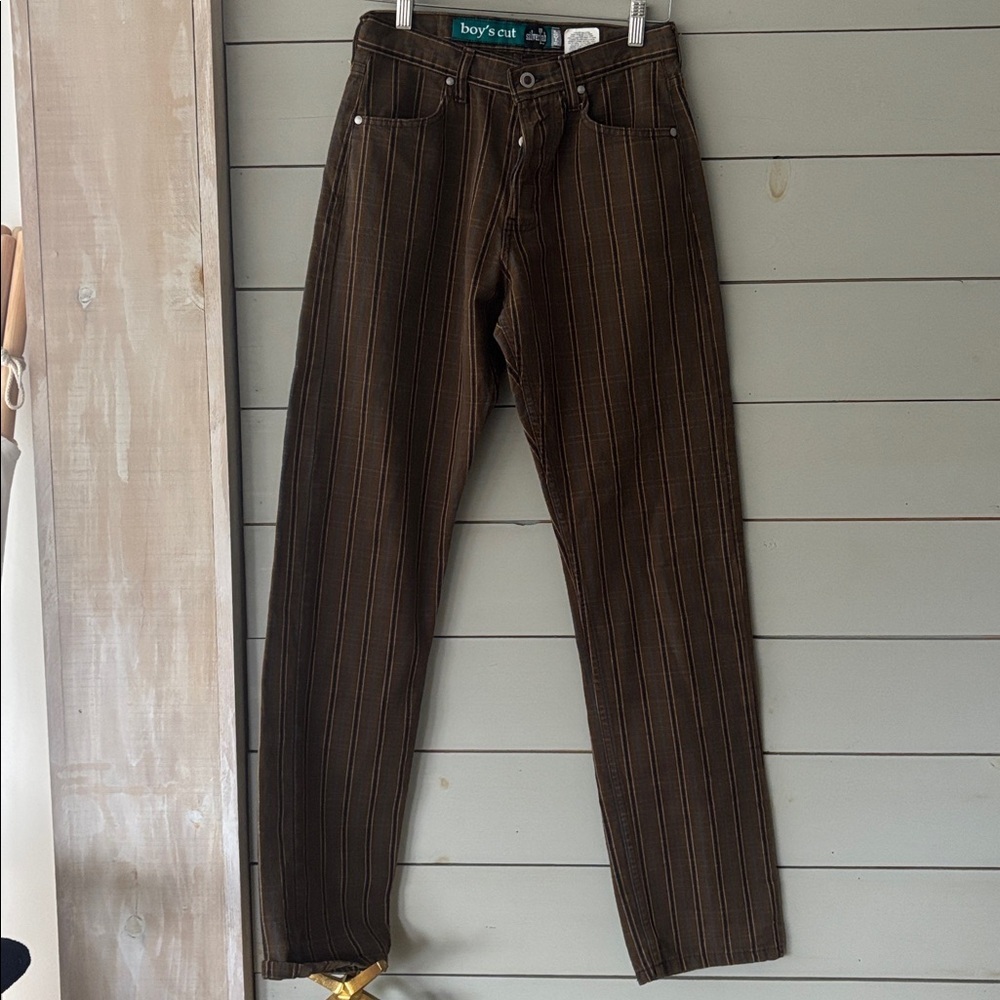Vintage Levi’s SilverTab “Boy’s Cut” Plaid Jeans - Picture 4 of 9